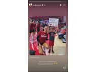 Jackson's story on Instagram